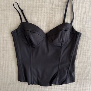 Wilfred black bustier top